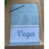 Toalla personalizada Raya azul