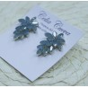 .Pendientes “Leaves” Azul