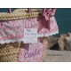 Capazo y toalla de playa para niña “Bouquet”