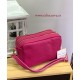 Bolso de piel fucsia