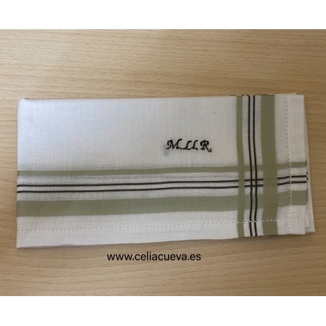 Pañuelo caballero Mod. BD03 iniciales o nombre